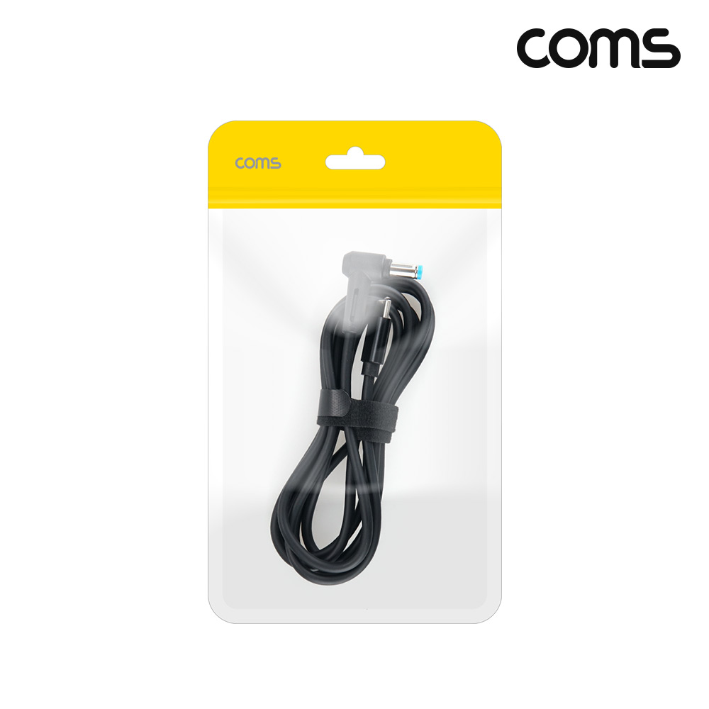 Coms C타입 DC 외경 5.5 내경 1.7 전원 변환케이블 1.5m 65W 노트북 PD 충전