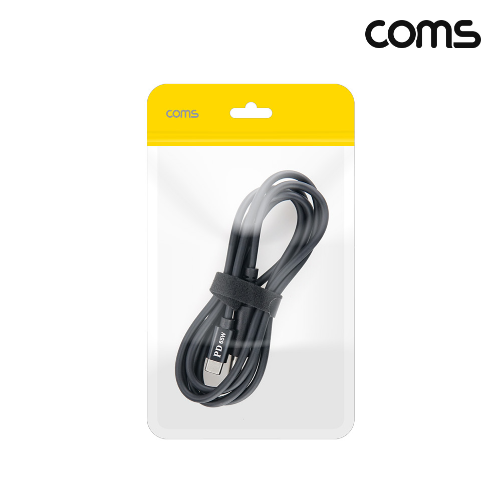 Coms C타입 DC 외경 7.4 내경 0.6 전원 변환케이블 1.5m 65W HP 노트북 PD 충전