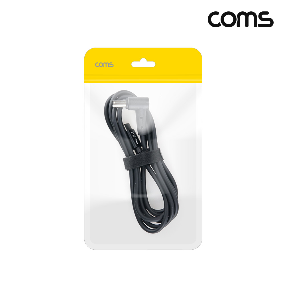 Coms C타입 DC 외경 6.0 내경 0.6 전원 변환케이블 1.5m 65W ASUS 노트북 PD 충전