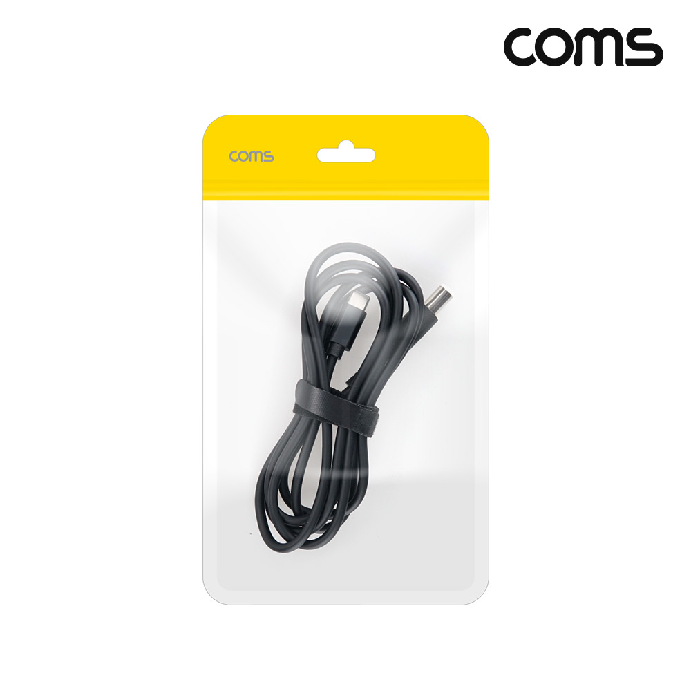 Coms C타입 DC 외경 7.4 내경 0.6 전원 변환케이블 1.5m 65W DELL 노트북 PD 충전