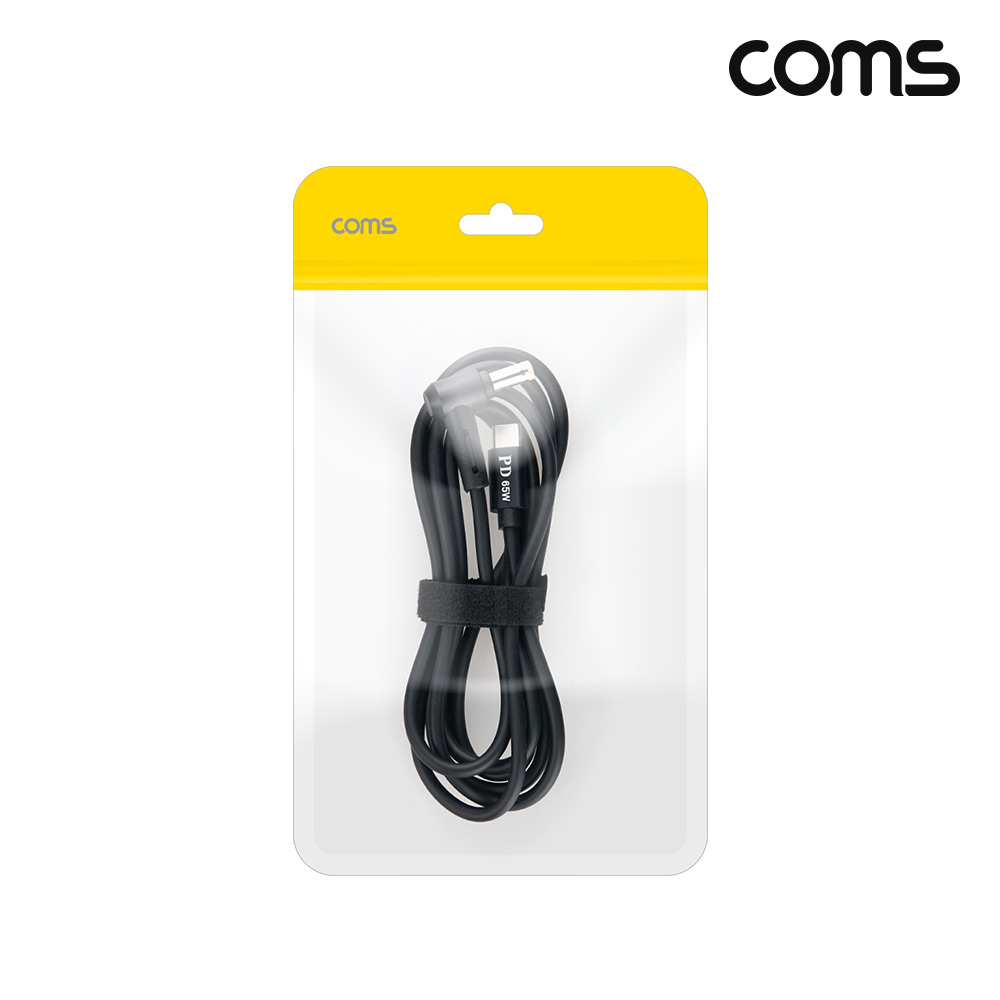 Coms C타입 DC 외경 5.5 내경 2.5 전원 변환케이블 1.5m 65W 노트북 PD 충전