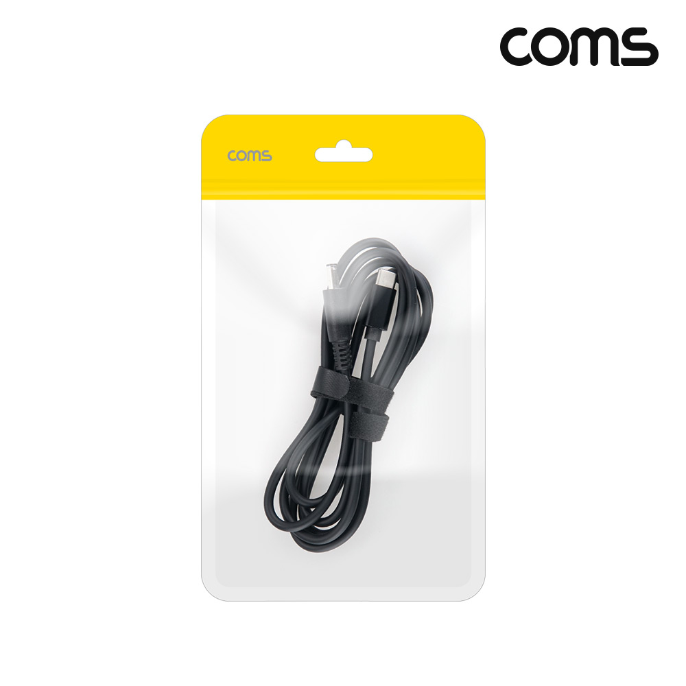 Coms C타입 DC 외경 4.5 내경 0.6 전원 변환케이블 1.5m 65W DELL 노트북 PD 충전