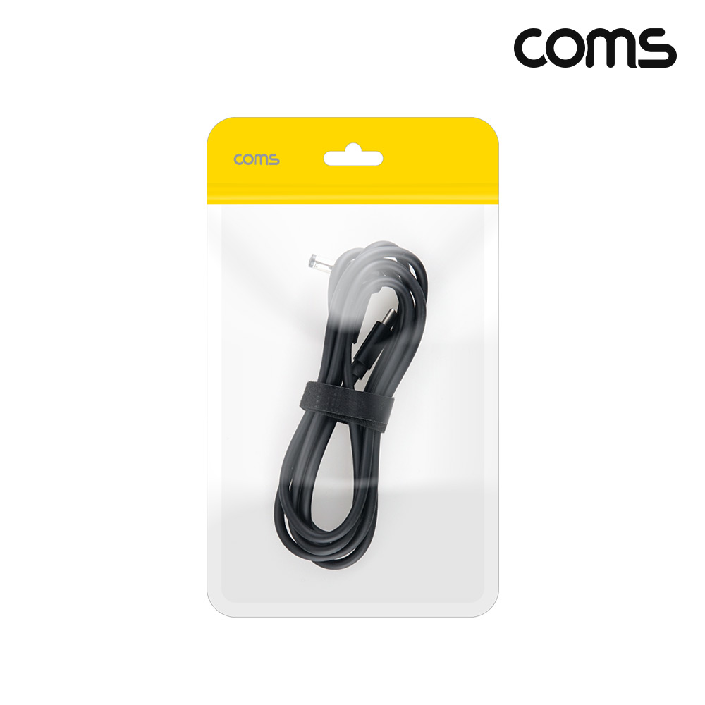 Coms C타입 DC 외경 5.5 내경 2.1 전원 변환케이블 1.5m 65W 노트북 PD 충전