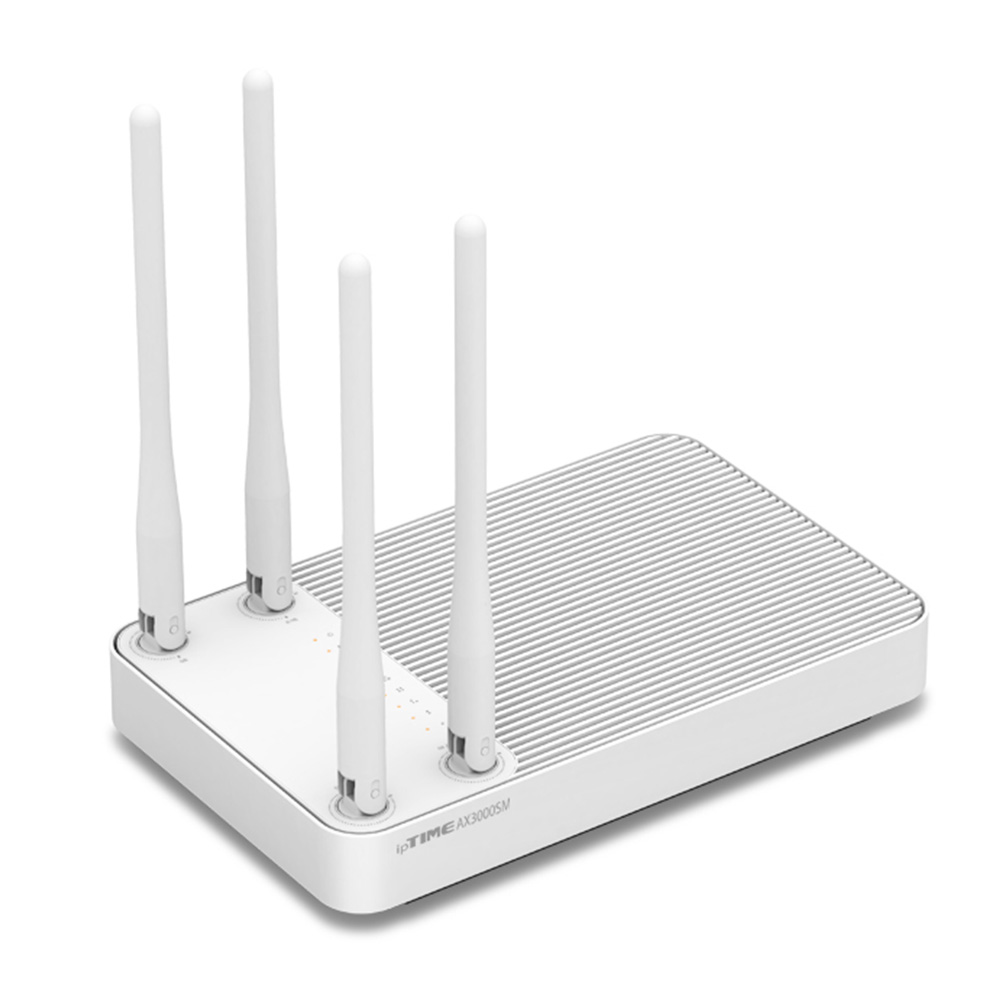 IPTIME 유무선공유기 Wi-Fi6, White AX3000SM-W