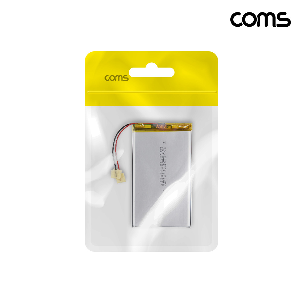 Coms 555085 리튬폴리머 배터리 충전지 3.7V 3000mAh
