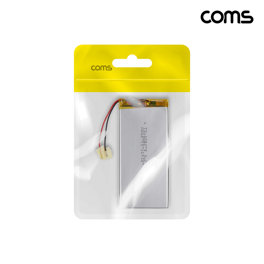 Coms 254085 리튬폴리머 배터리 충전지 3.7V 1000mAh