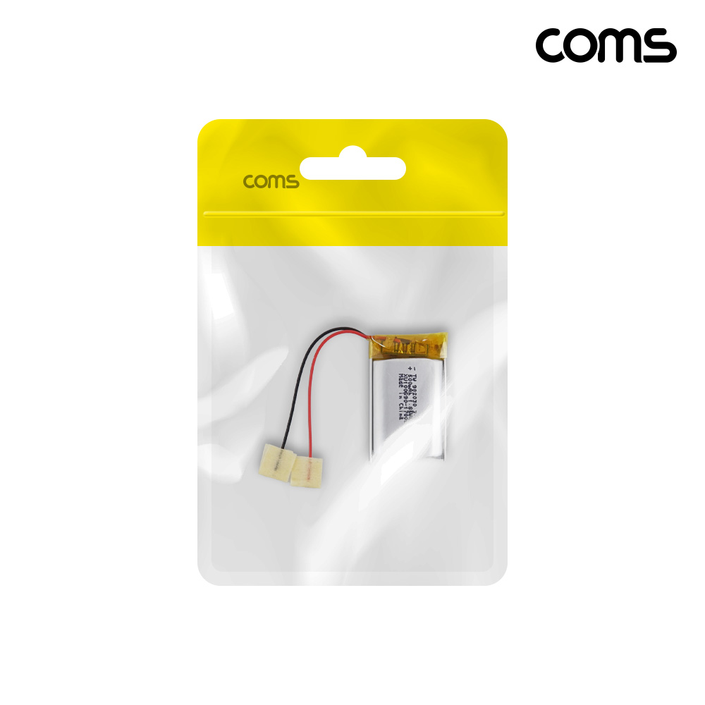 Coms 902030 리튬폴리머 배터리 충전지 3.7V 500mAh