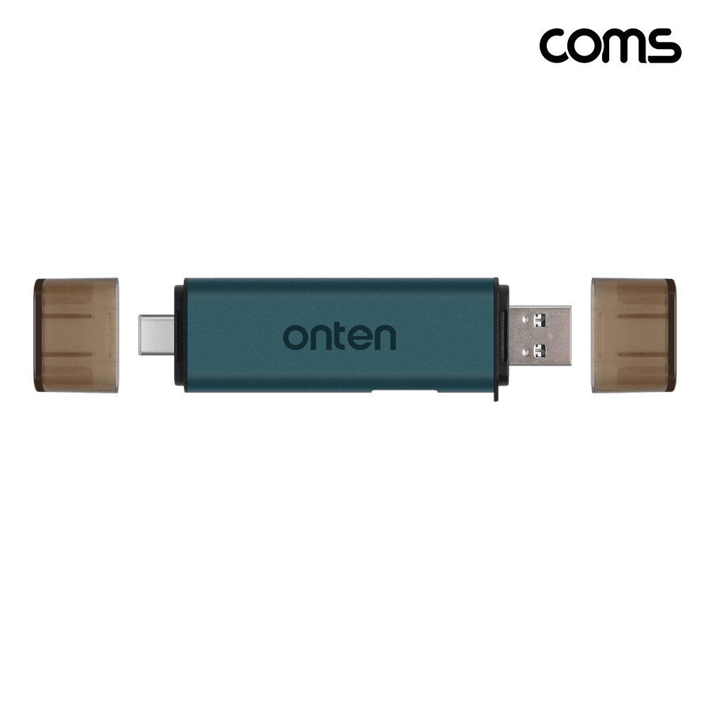 Coms USB A 3.0 + C타입 멀티허브 카드리더 480Mbps