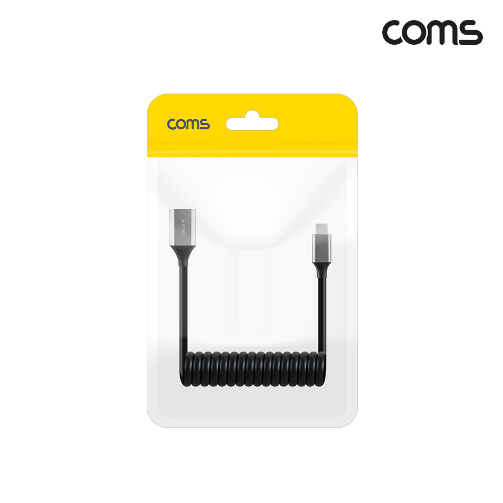 Coms USB 3.0 스프링 케이블 30cm~1M C타입