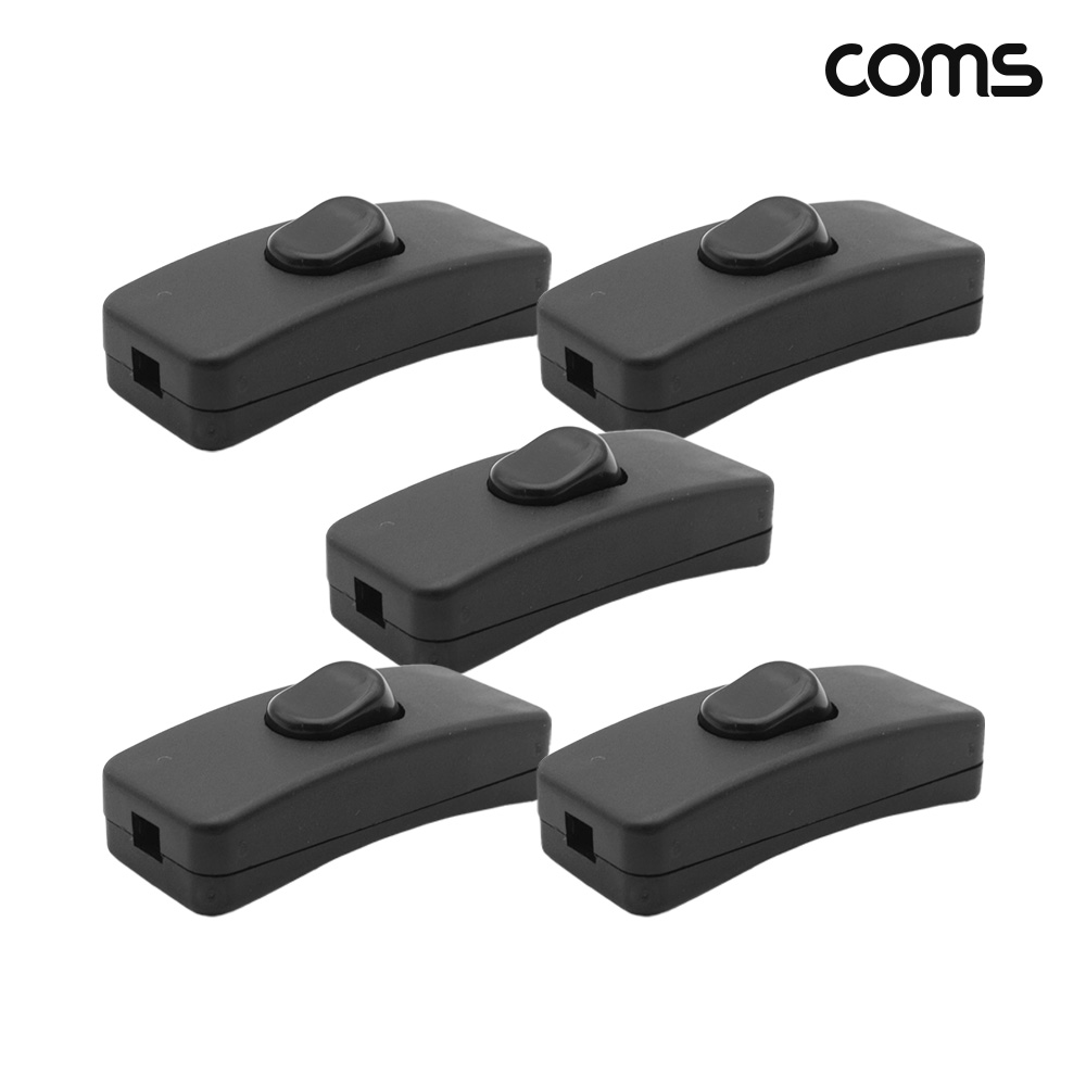 Coms DC 전원 스위치 On Off 최대 24V 5개입
