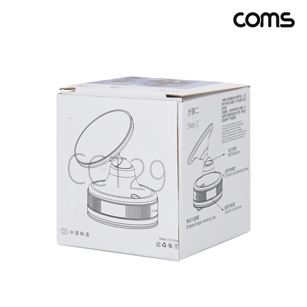 Coms 차량 마그네틱 스마트폰 거치대 맥세이프 진공 흡착