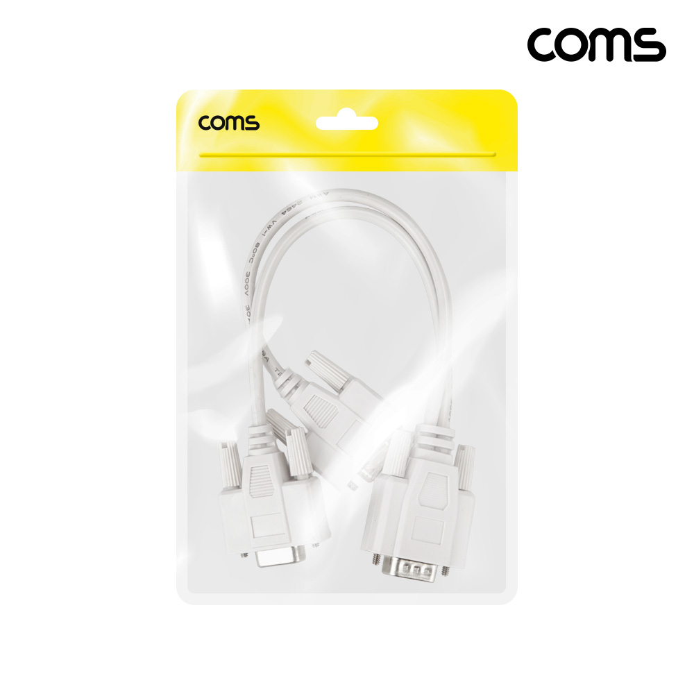 Coms RGB D-SUB 15핀 VGA 모니터 분배 케이블 27cm