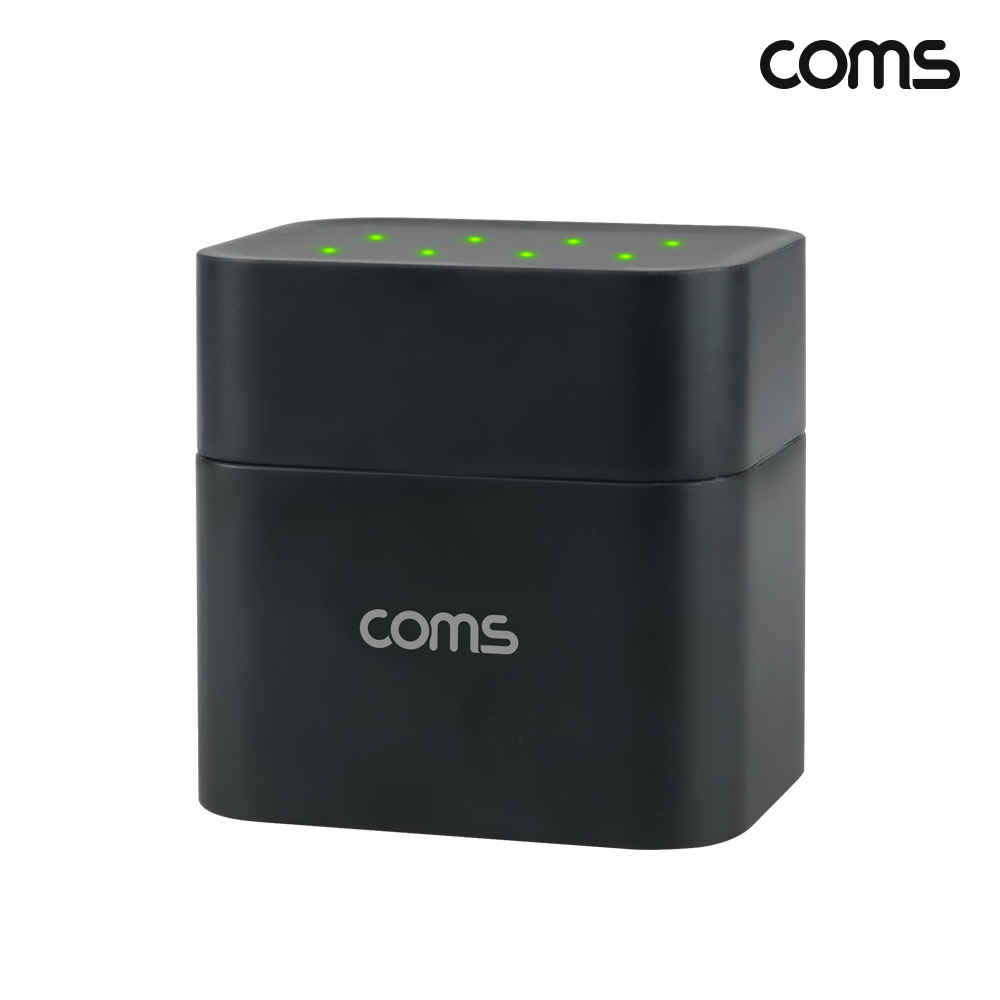 Coms 리튬이온배터리 8구 충전기 3600mWh 1170mWh AA AAA 건전지 일반건전지의 2배용량