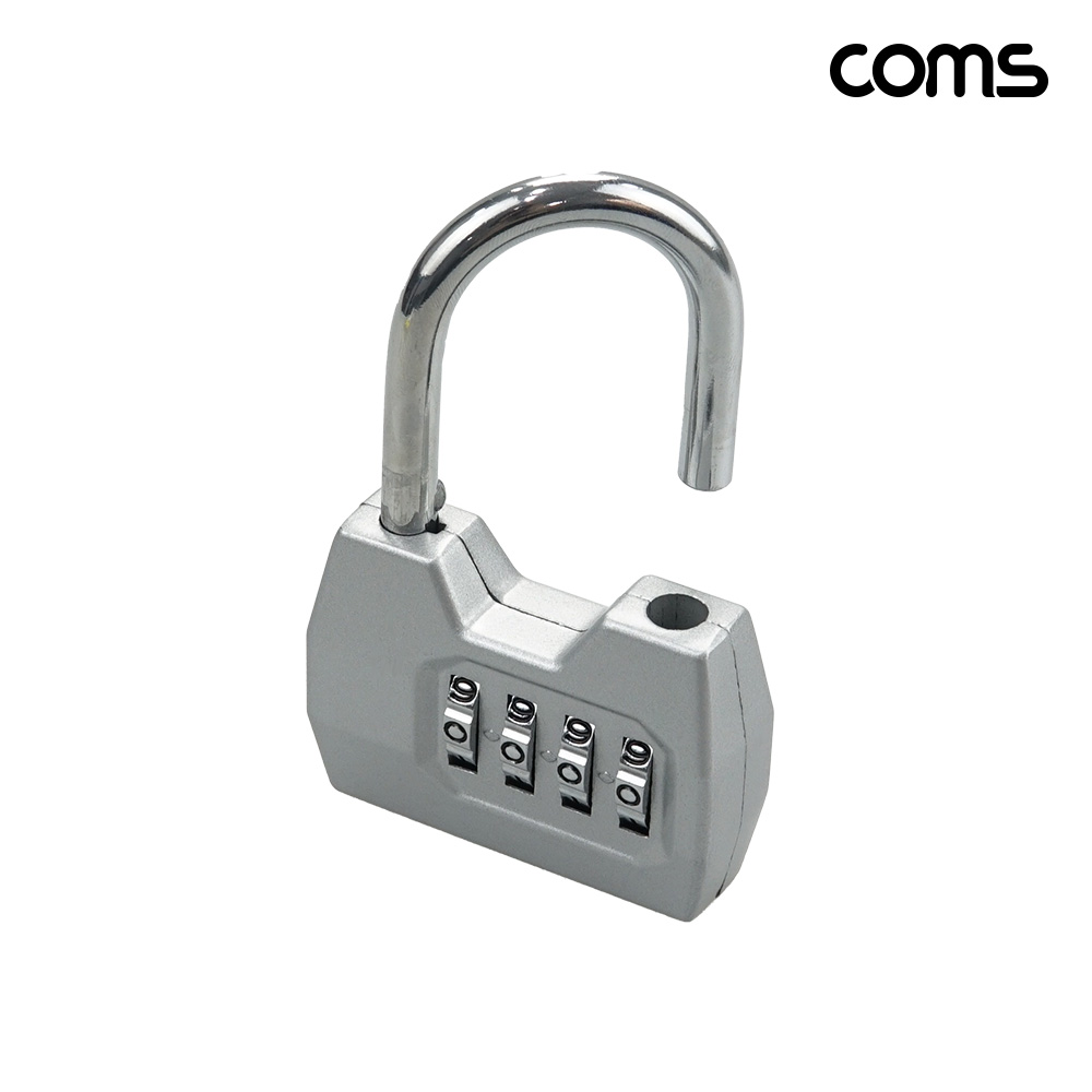 Coms 번호키 다이얼 자물쇠 도난방지 자물쇠 4 Number