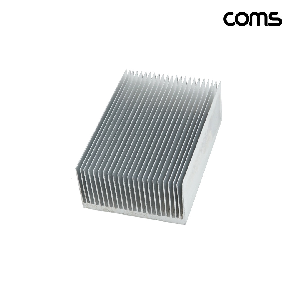 Coms 쿨러 방열판 알루미늄 69mm x 100mm x 36mm white
