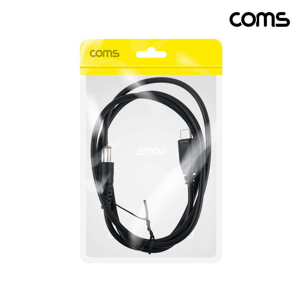 Coms USB-C to DC 12V 전원 변환 케이블 1M C타입 to DC 5.5-2.1