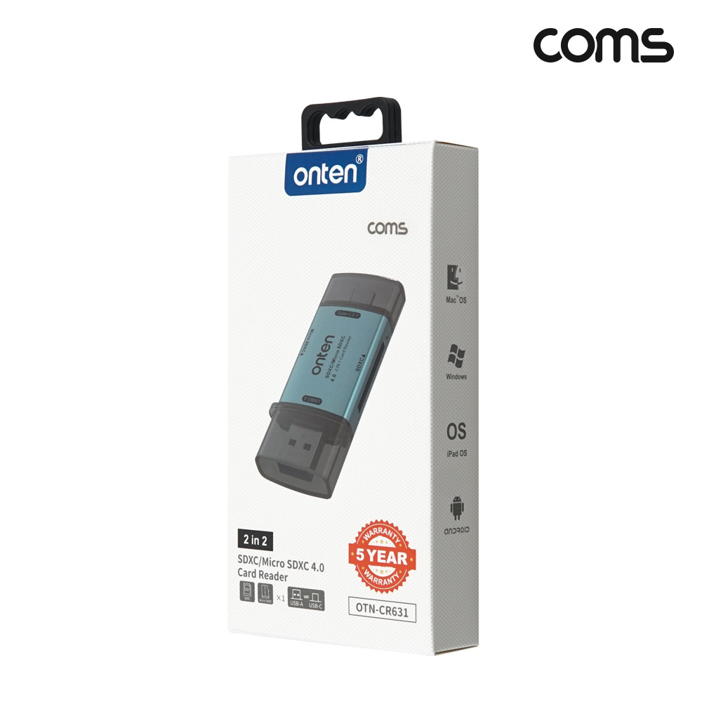Coms SD TF 4.0 멀티 카드리더기 A타입 C타입 5Gbps micro