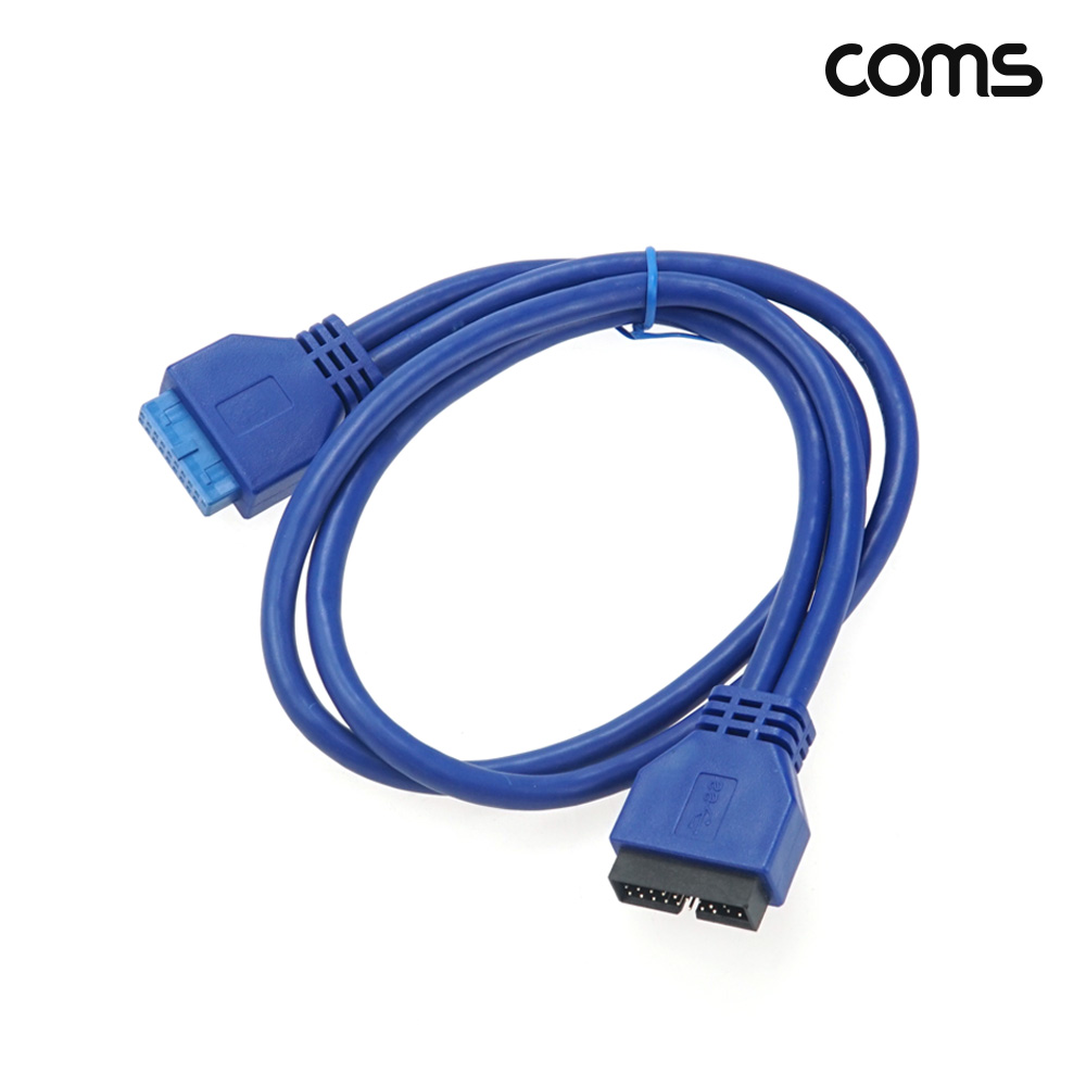 Coms 메인보드 USB 3.0 20핀 MF 연장 케이블 50cm 마더보드 20Pin 헤더