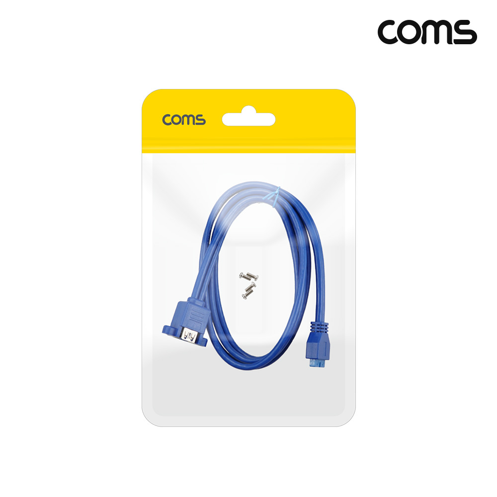 Coms 메인보드 USB 3.0 케이블 1m 상하연장 5Gbps 20Pin to USB 2포트