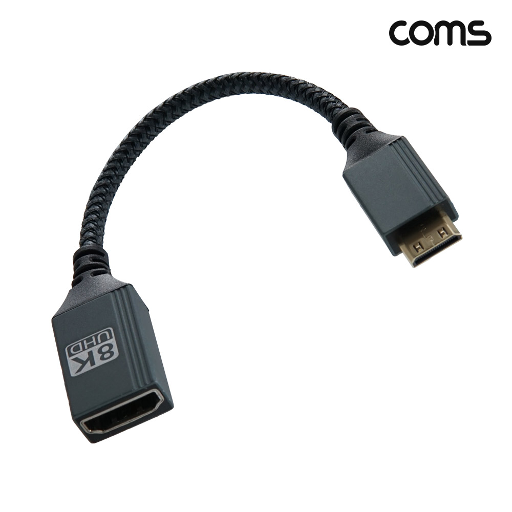 Coms 미니 HDMI 변환 케이블 Mini HDMI to HDMI MF 8K 60Hz UHD