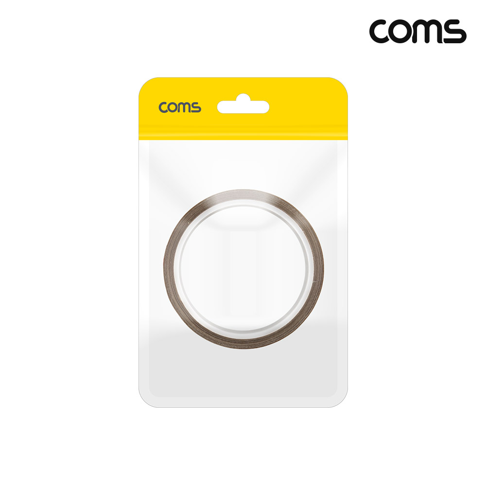 Coms 고온 내열 천 테이프 폭 2cm Brown 밀봉기 고온 나연 방지용