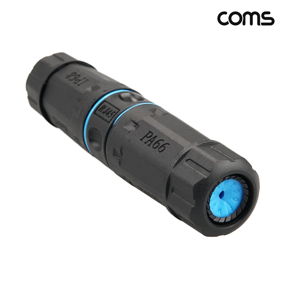Coms IP68 LAN RJ45 FF CAT6 케이블 보호 방수 커넥터