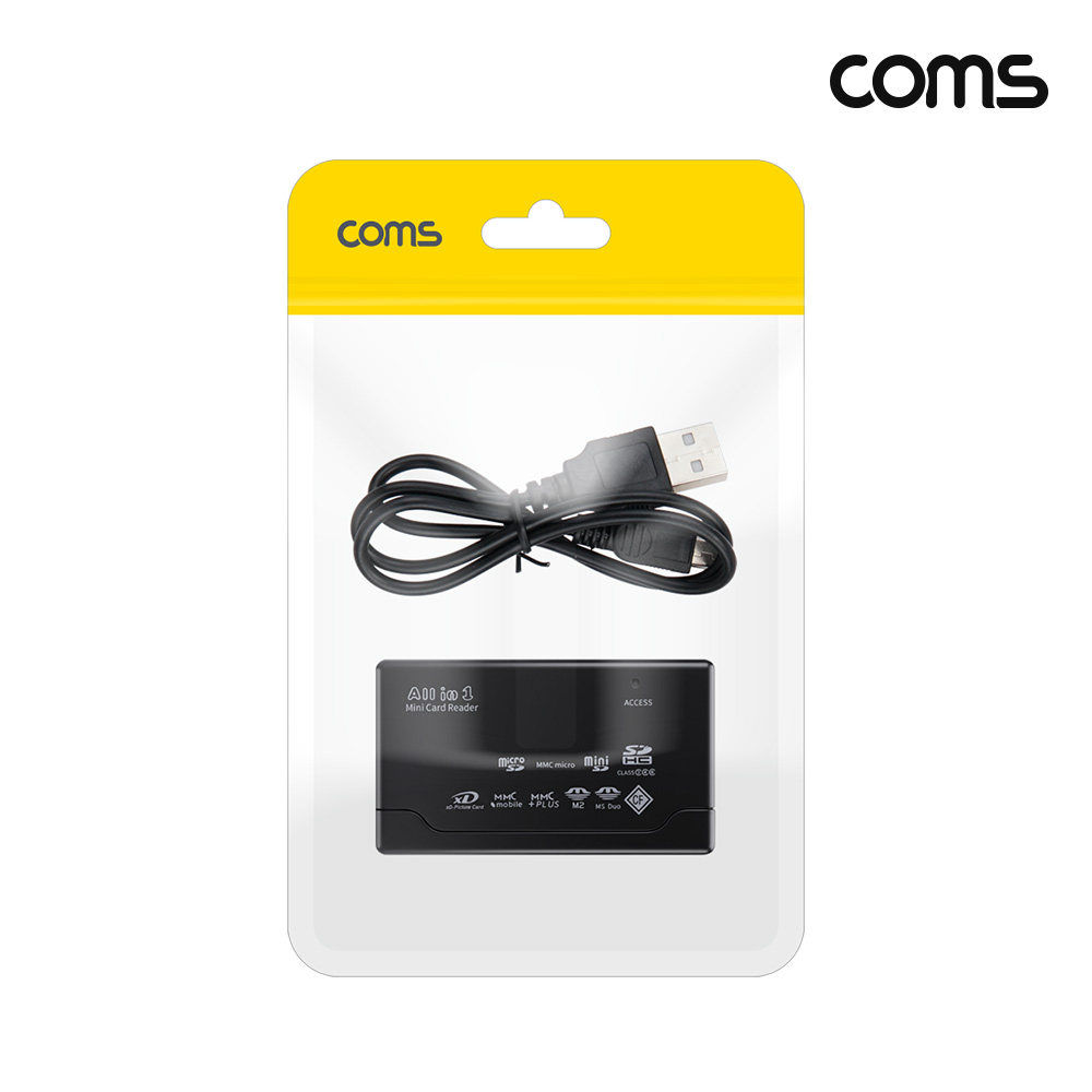 Coms 올인원 2.0 카드리더기 CF SD MMC TF M2 XD MS