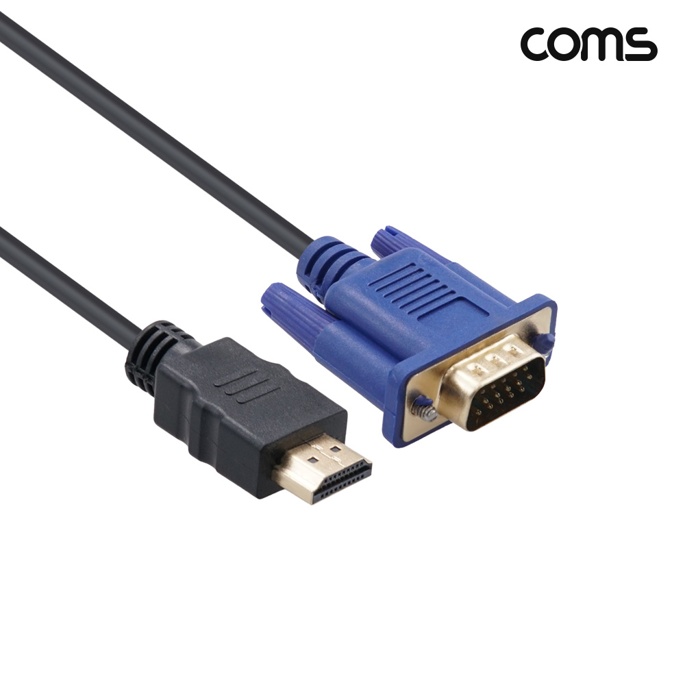 Coms HDMI to VGA변환 케이블 1.8M 1080P