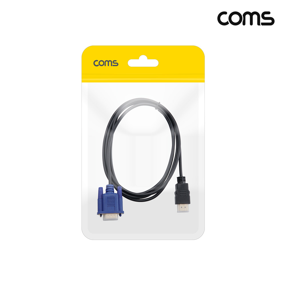Coms HDMI to VGA변환 케이블 1.8M 1080P