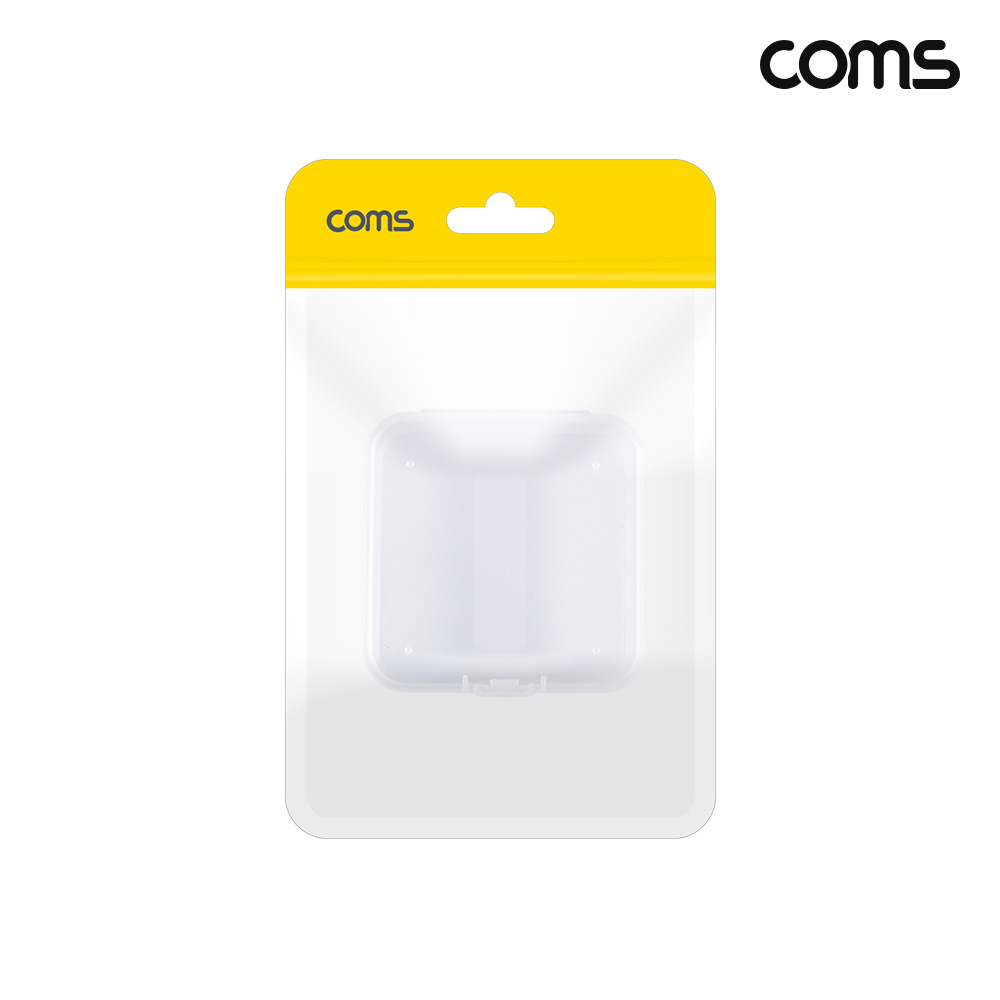 Coms 다용도 PVC 케이스 수납함 정리박스 보관 63x63x20mm