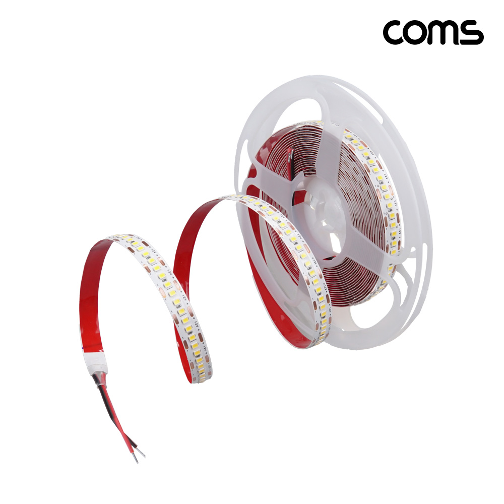 Coms LED 줄조명 슬림형 5M Yellow 3000K DC 12V 초고휘도 슬림형 LED바 DIY 램프 다용도 리폼 기판 교체