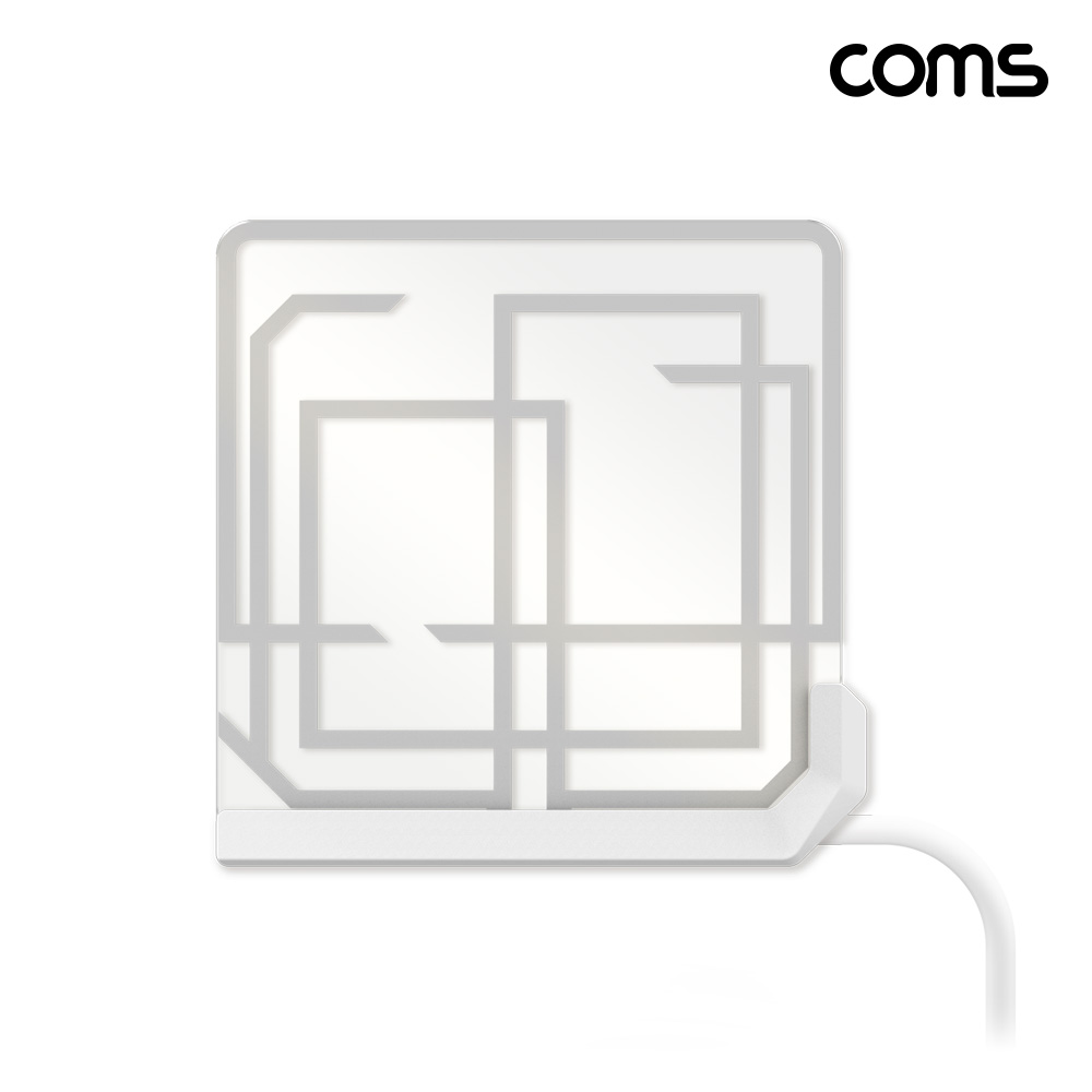 Coms 디지털 TV 실내용 안테나 수신기 정사각형 지상파 방송 UHD