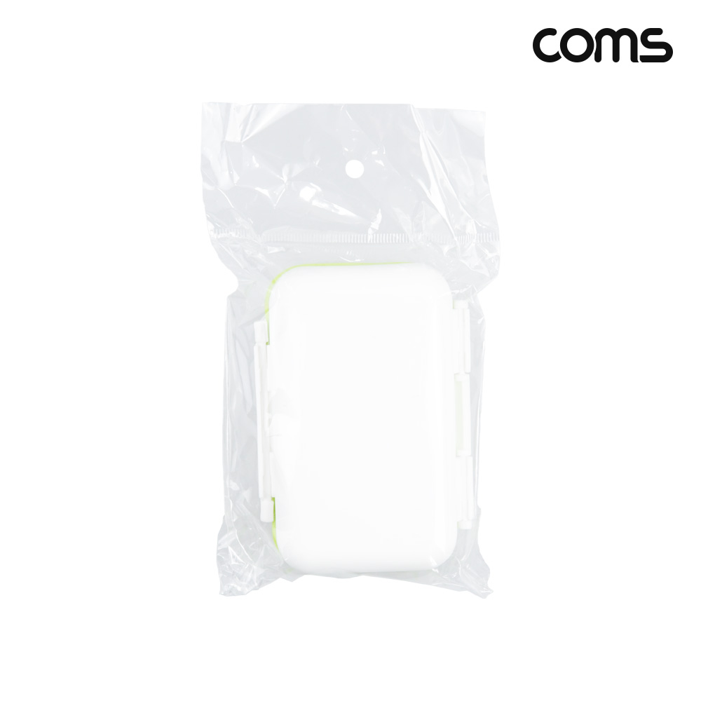 Coms 다용도 알약 케이스 6칸 휴대용 수납함 정리 보관