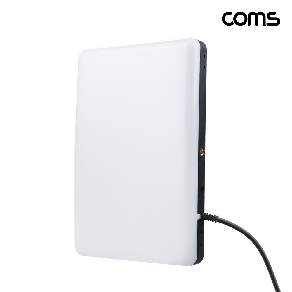 Coms LED 조명 사각 개인방송 유튜버 크리에이터 촬영 지속광 USB전원 다양한색상조절 RGBW 밝기조절