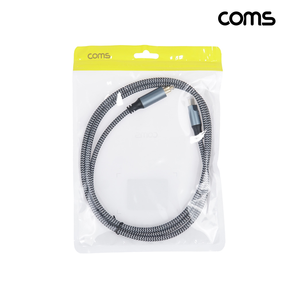 Coms USB-C to SPDIF 오디오광 각 케이블 MM 1.2m C타입 오디오 변환