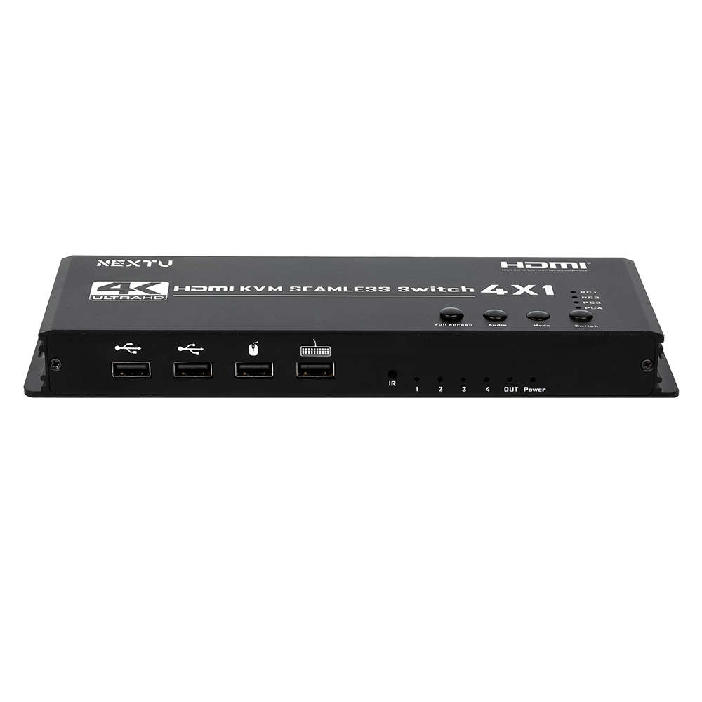넥스트유 HDMI KVM 심리스 스위치 4대1 멀티뷰 마우스로밍 5507SMV-KVM