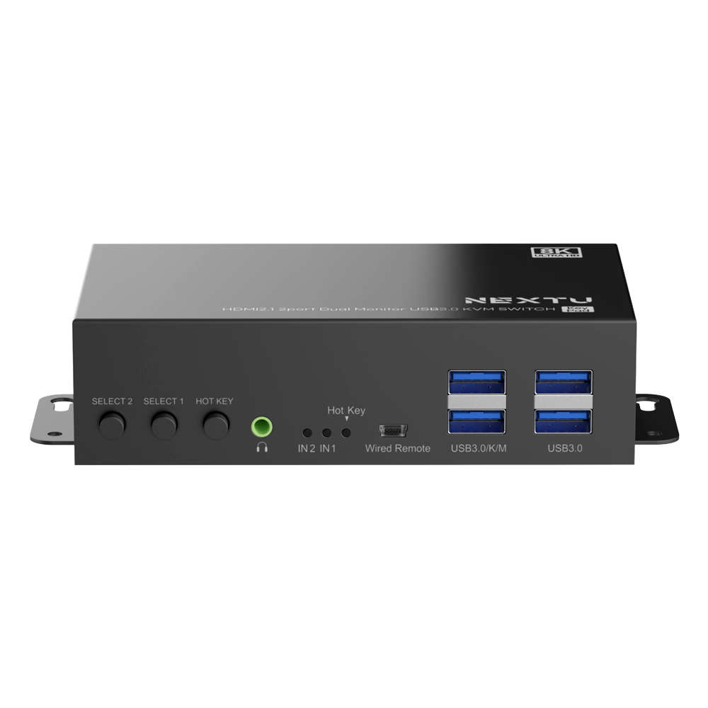 넥스트유 HDMI 듀얼 모니터 KVM 스위치 8K 8923KVM-DUAL8K