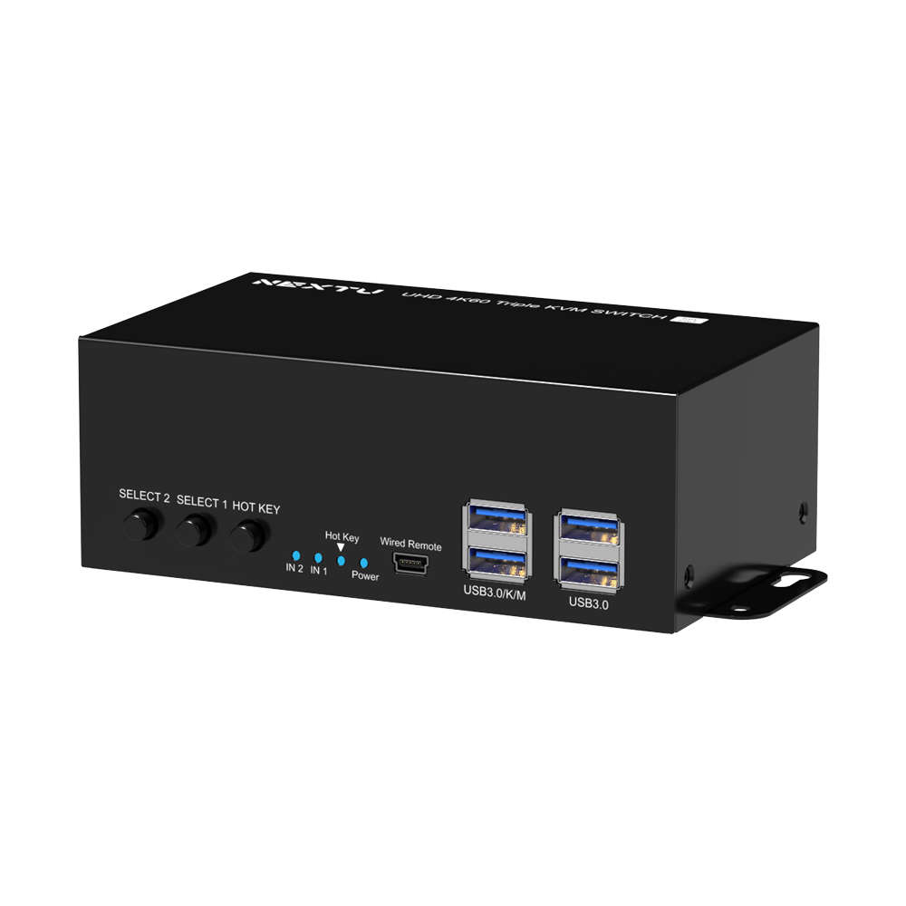 넥스트유 HDMI 트리플 모니터 KVM 스위치 4K 8943KVM-TRIPLE