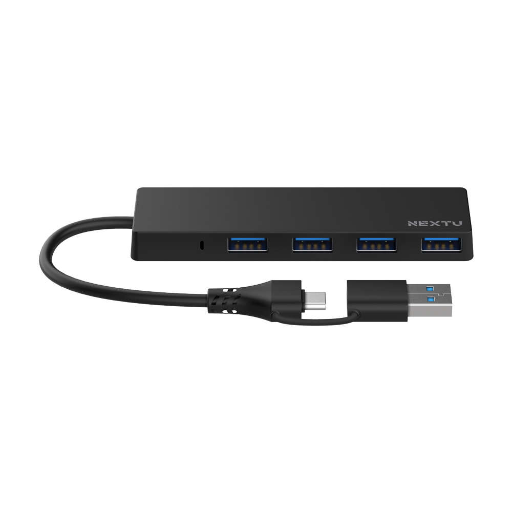 넥스트유 USB 3.0 4포트 허브 2in1 케이블 765U3