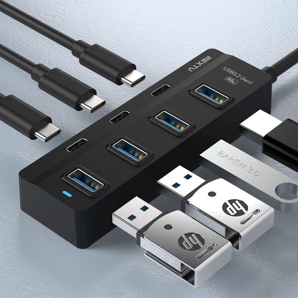 넥스트유 USB-C 7포트 USB허브 349TC