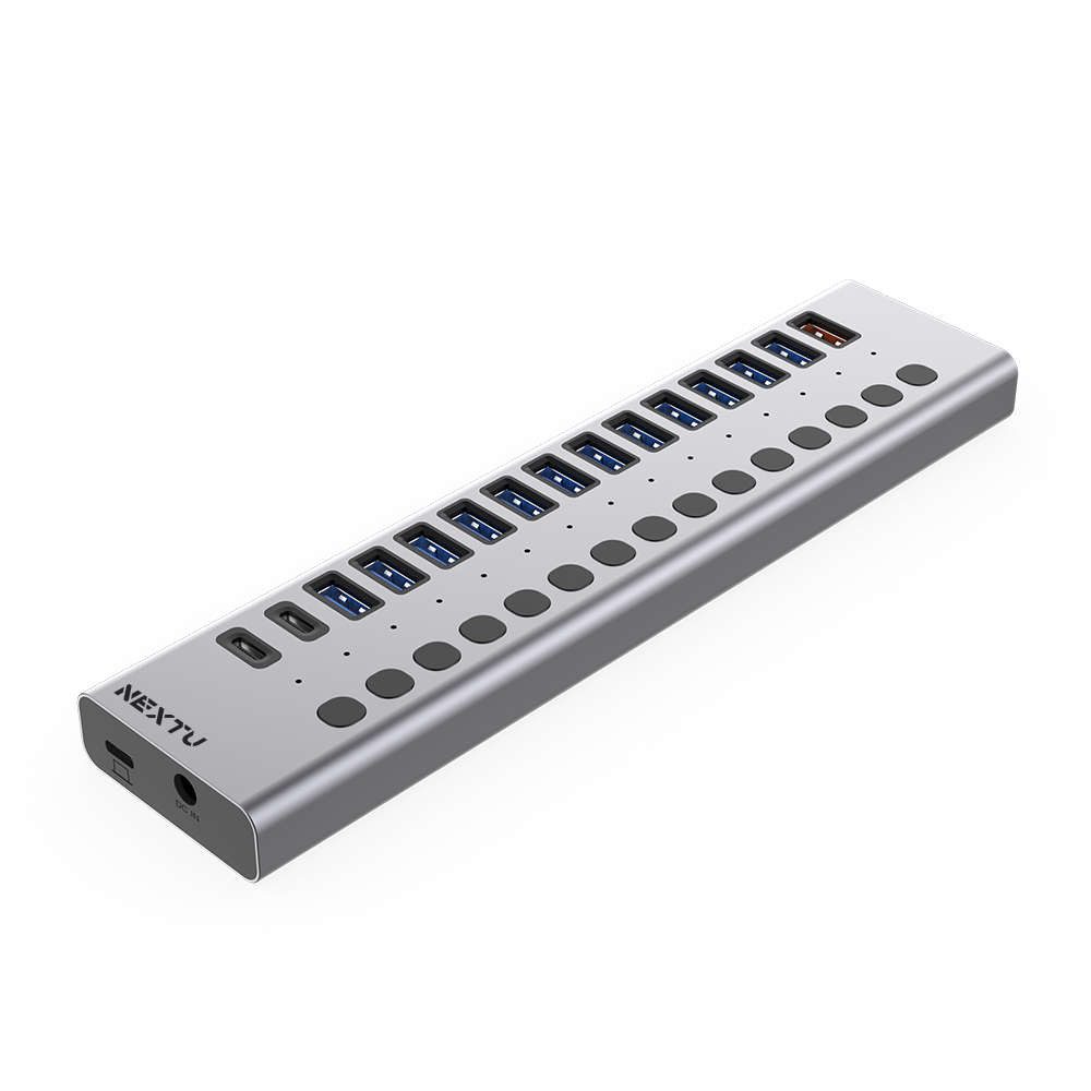 넥스트유 USB-C 17포트 멀티허브 SD 카드리더기 UH3017