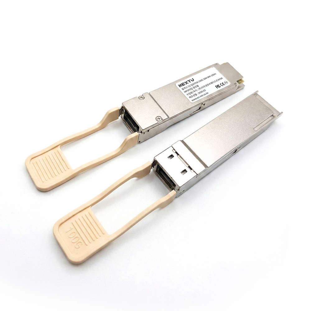 넥스트유 QSFP28 100G SR4 멀티모드 광모듈 MPO 100m QSFP100G-SR4