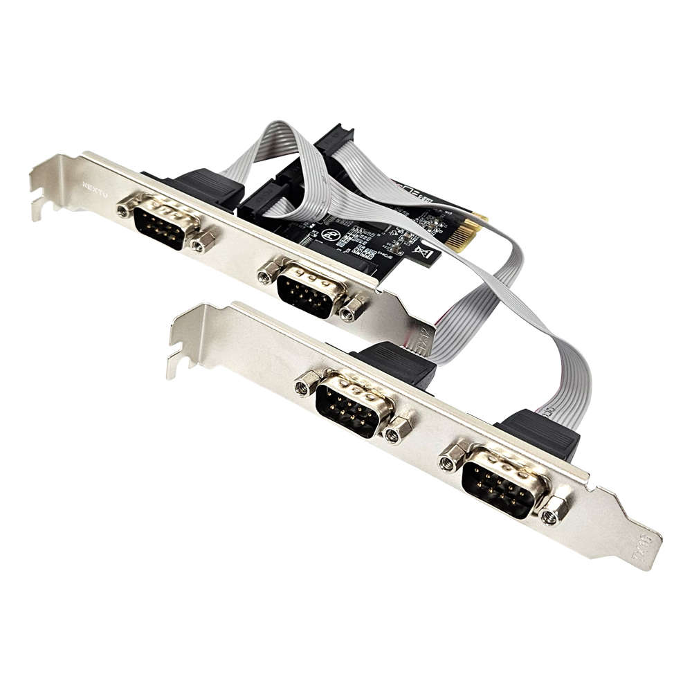 넥스트유 PCIe RS232 시리얼 확장카드 4포트 SL604 PCIe