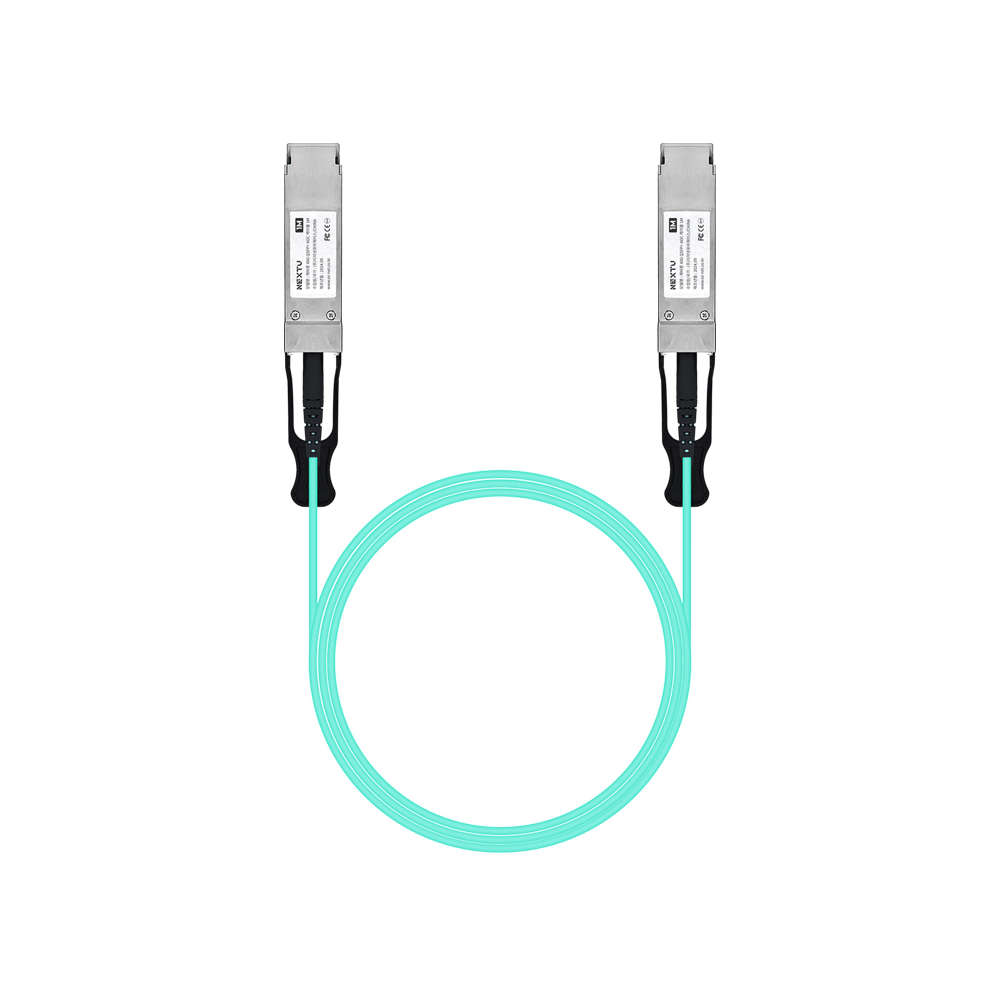 넥스트유 40G QSFP OM3 AOC 광케이블 1m SFP40G-AOC01
