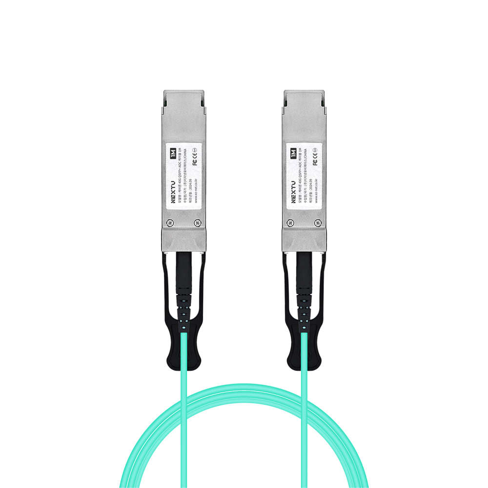 넥스트유 100G QSFP28 AOC 광케이블 3m QSFP100G-AOC03
