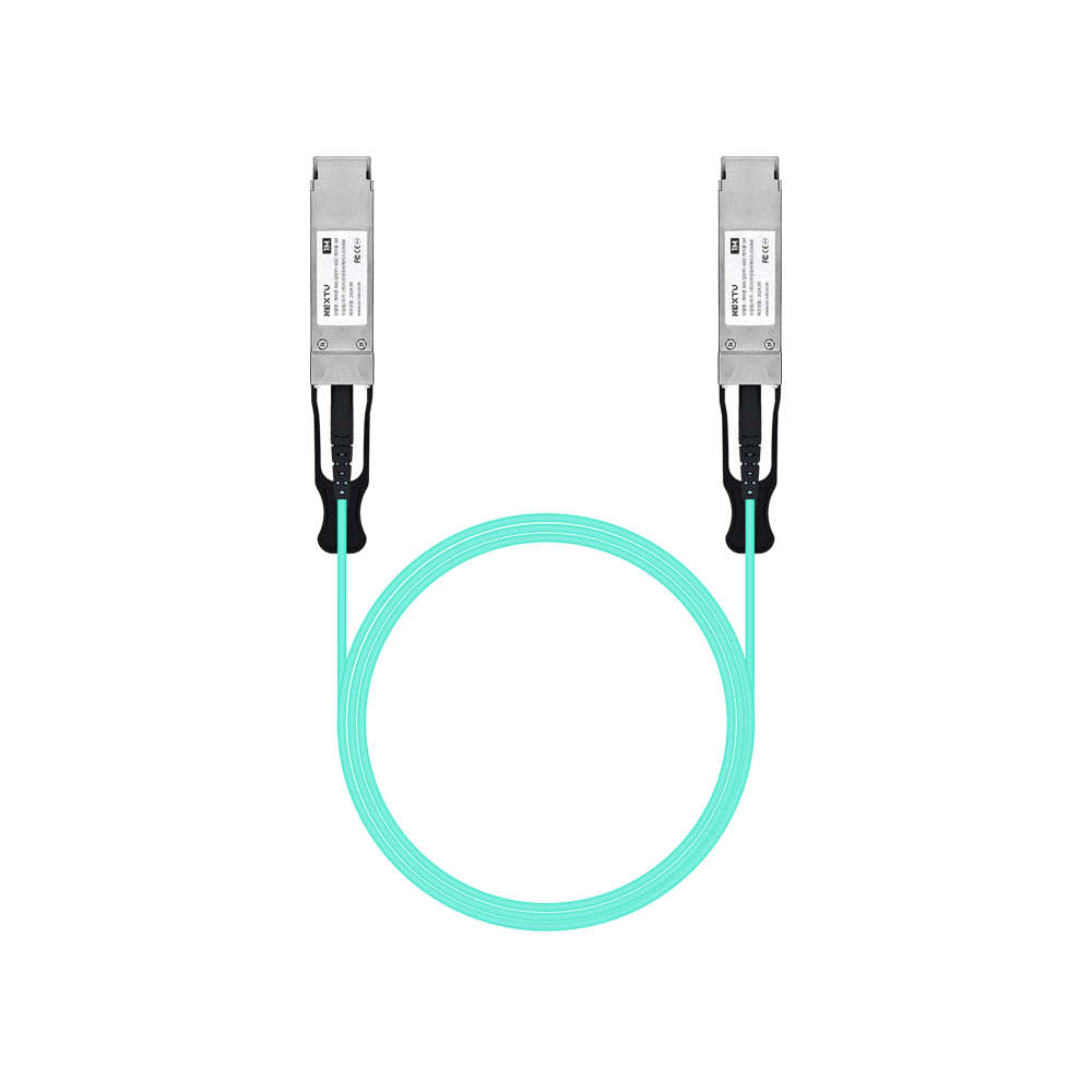 넥스트유 100G QSFP28 AOC 광케이블 1m QSFP100G-AOC01