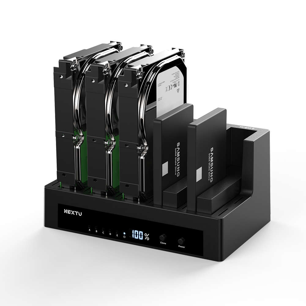 넥스트유 USB 3.0 HDD SSD 5베이 도킹스테이션 복사기 974DCU3
