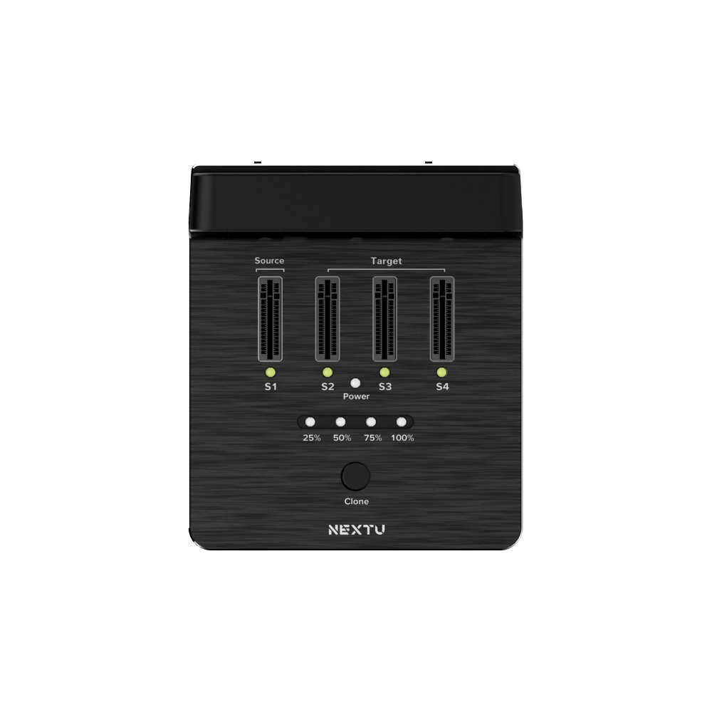 넥스트유 USB4 NVMe M.2 SSD 4베이 도킹스테이션 복사기 M2361DCU4