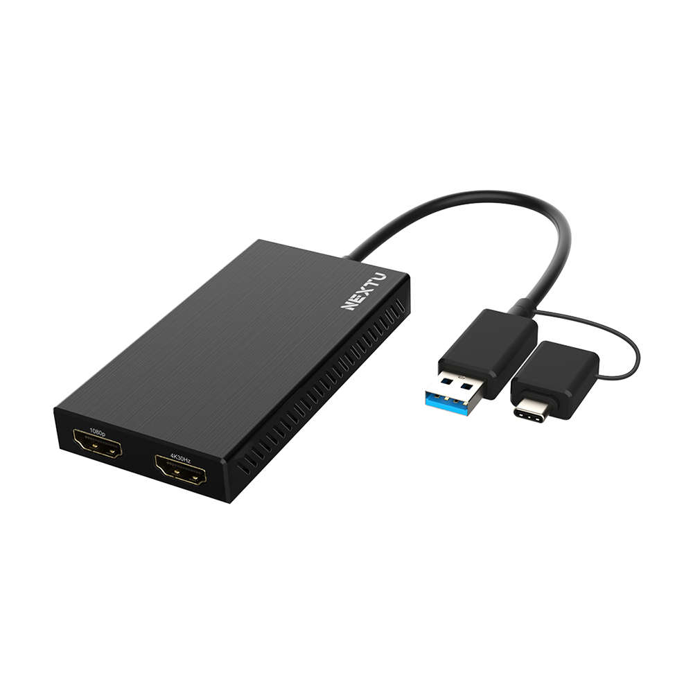넥스트유 USB 3.0 A C 듀얼 HDMI 디스플레이 어댑터 5322TCH-DUAL