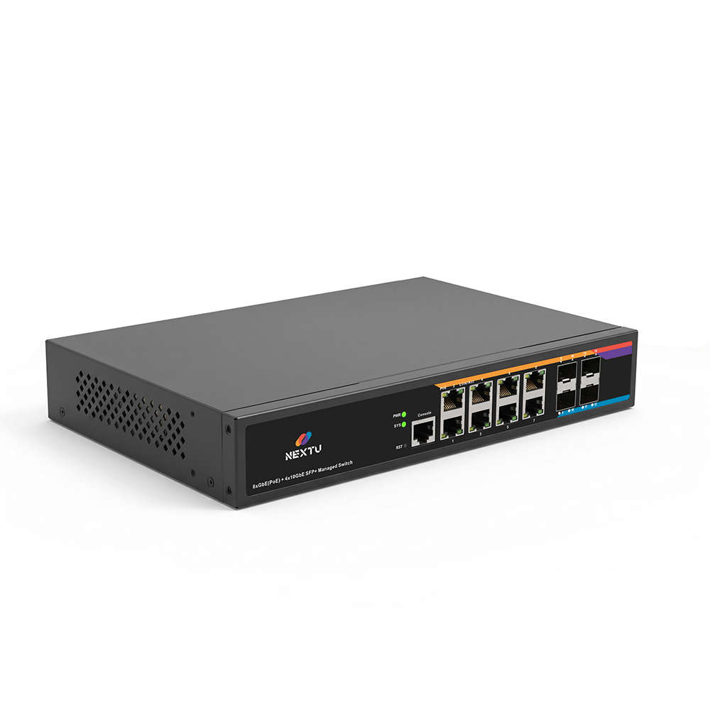 넥스트유 PoE L3 스위칭허브 8포트 기가비트 10G SFP POE5208L3-10G